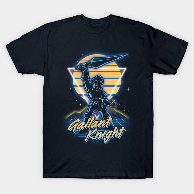 Retro Gallant Knight T-Shirt by Olipop